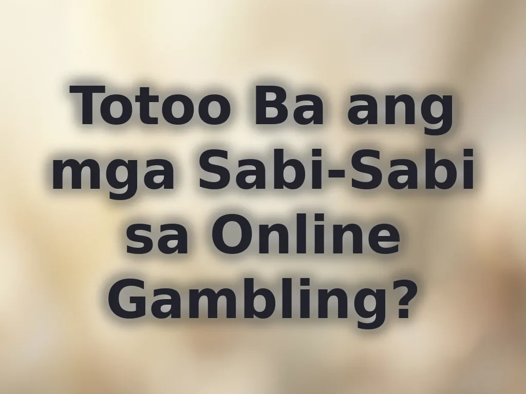 Mga myths tungkol sa gambling